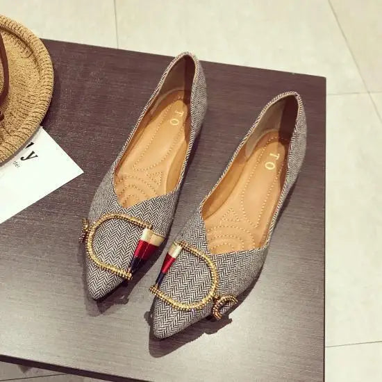 New Ladies Flat Shoes Casual Shoes Woman Comfortable Pointed Toe Flat Shoes Spring Autumn Brand Women Shoe zapatos de mujer Beyond Trends Hub