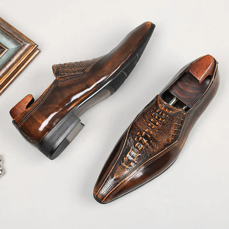 New Leather Men’s Shoes In Summer