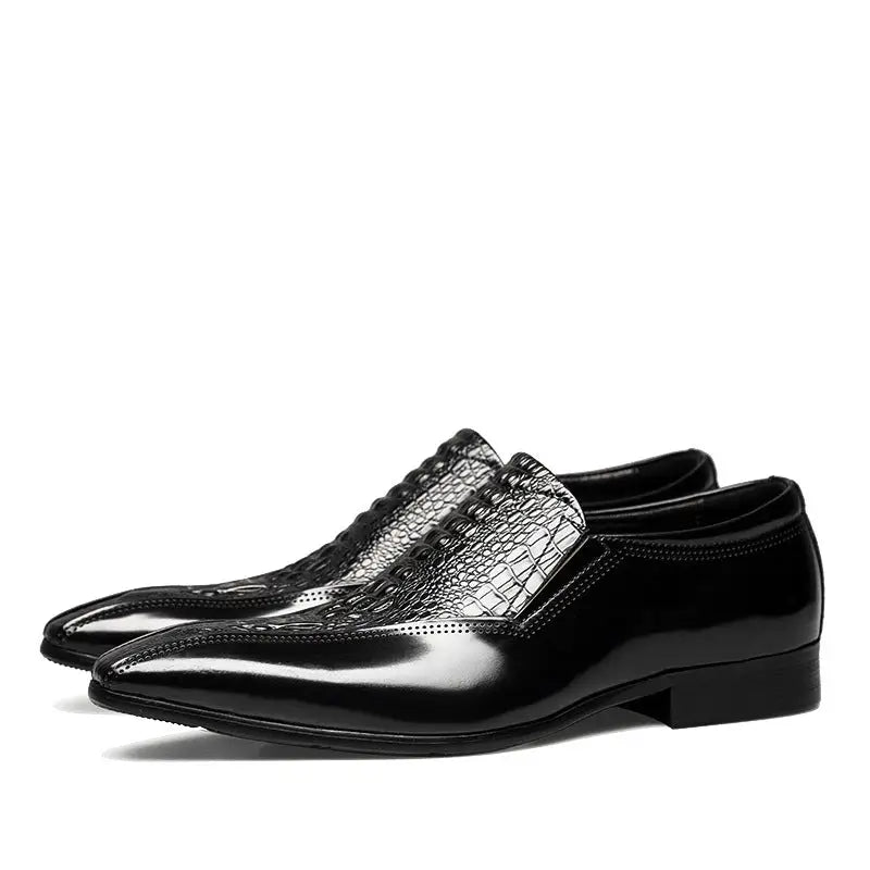 New Leather Men’s Shoes In Summer - Black / 36
