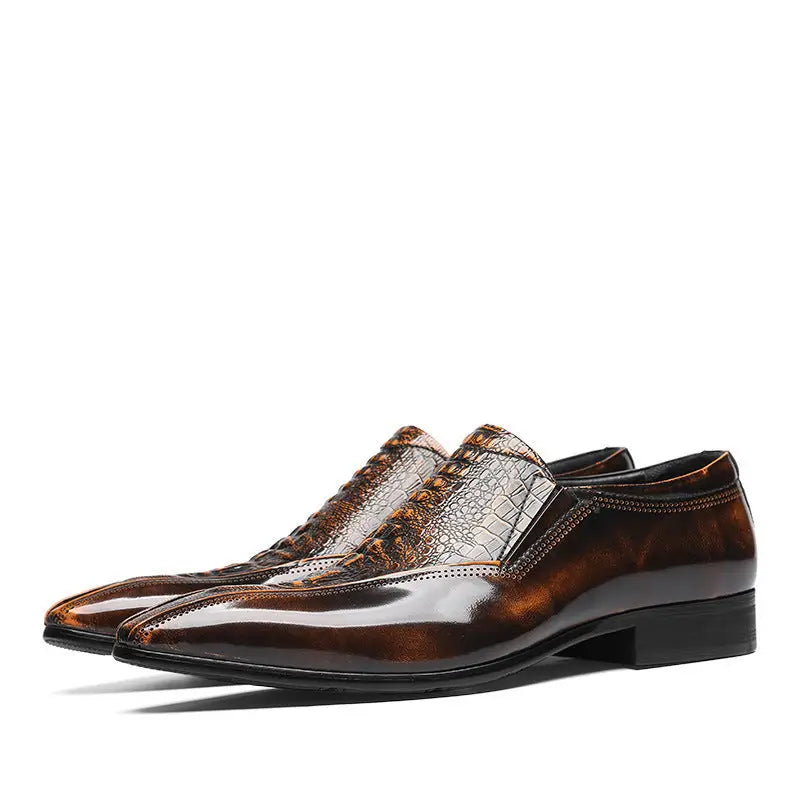 New Leather Men’s Shoes In Summer - Brown / 36
