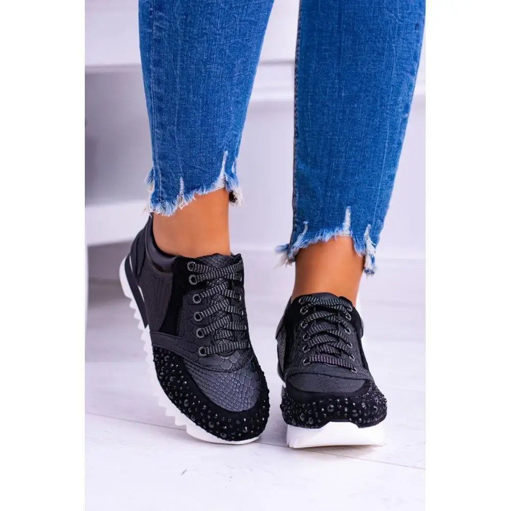 New Leisure Rhinestone Fashion Plus Size Women's Sports Running Shoes Beyond Trends Hub