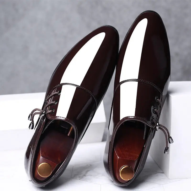 New Men’s Shiny Business Formal Large Size Shoes