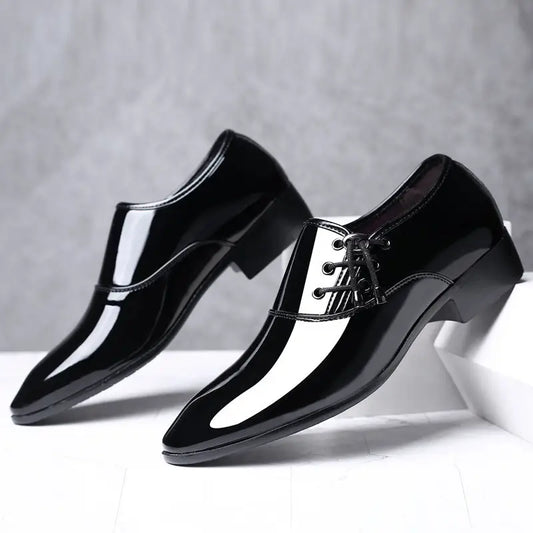 New Men’s Shiny Business Formal Large Size Shoes