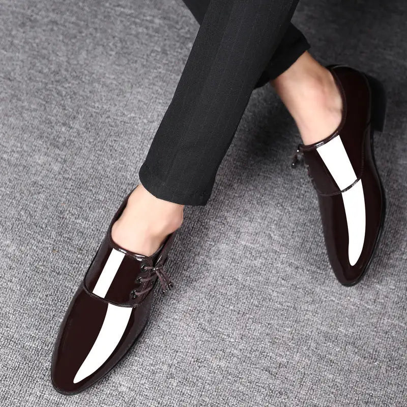 New Men’s Shiny Business Formal Large Size Shoes