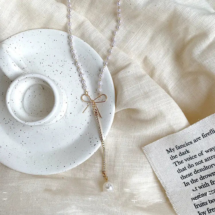 New Niche Design Pearl Necklace Women"s Fashion Cool Wind Beyond Trends Hub