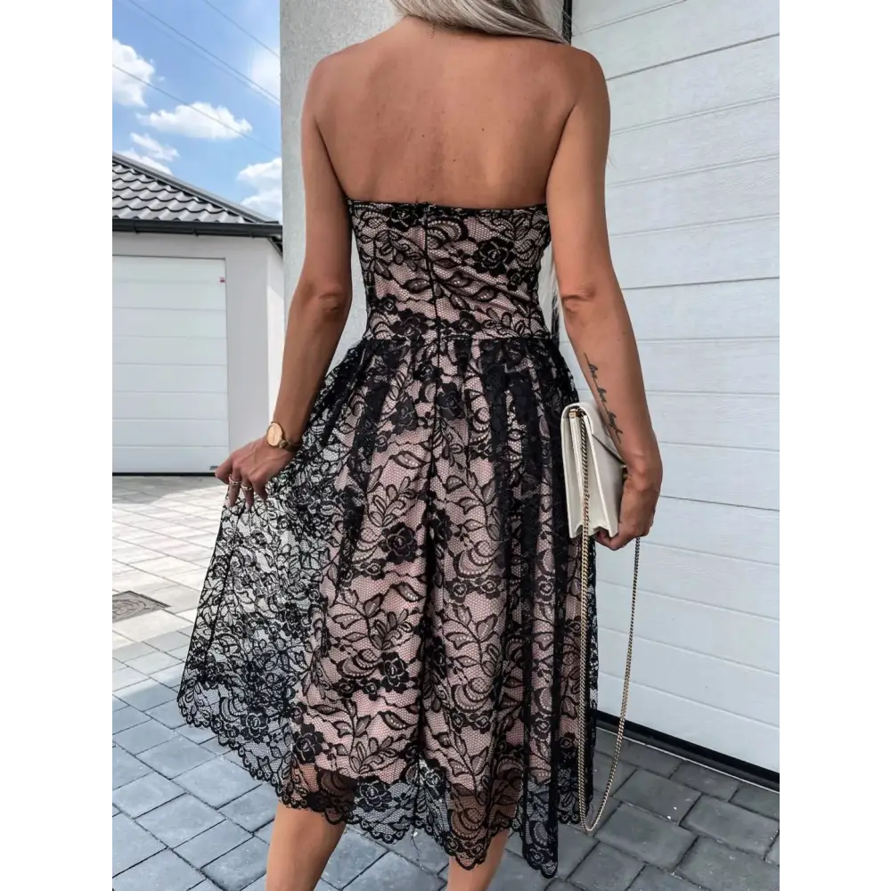 New Off Shoulder Bra Lace Dress For Women