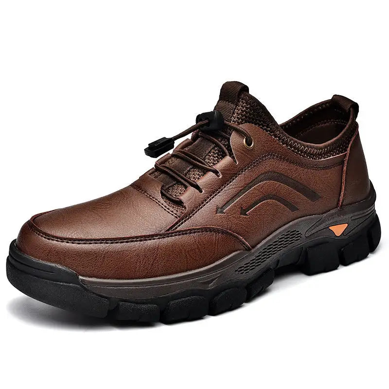 New Outdoor Work Boots Trendy Fashion Casual Shoes - Dark brown / 38