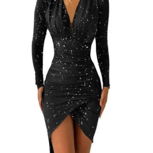 New Printed Slim Dresses For Women - Black2 / L
