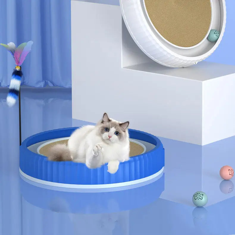 NEW Round Cat Scratching Board Wear-resistant Anti-scratch Claw Grinder Furniture Protector Pet Products Beyond Trends Hub