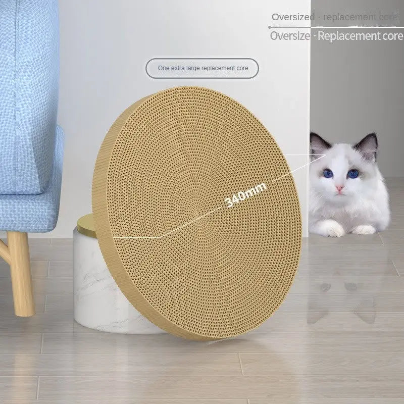 NEW Round Cat Scratching Board Wear-resistant Anti-scratch Claw Grinder Furniture Protector Pet Products Beyond Trends Hub