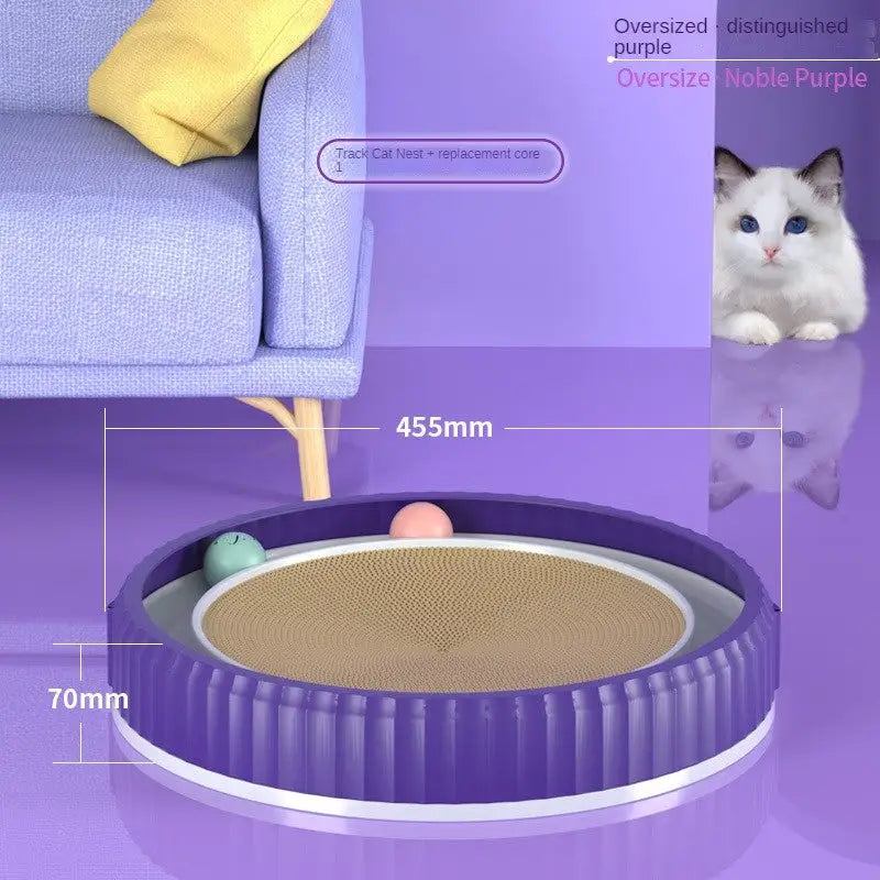 NEW Round Cat Scratching Board Wear-resistant Anti-scratch Claw Grinder Furniture Protector Pet Products Beyond Trends Hub