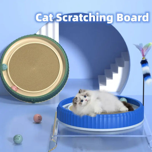 NEW Round Cat Scratching Board Wear-resistant Anti-scratch Claw Grinder Furniture Protector Pet Products Beyond Trends Hub