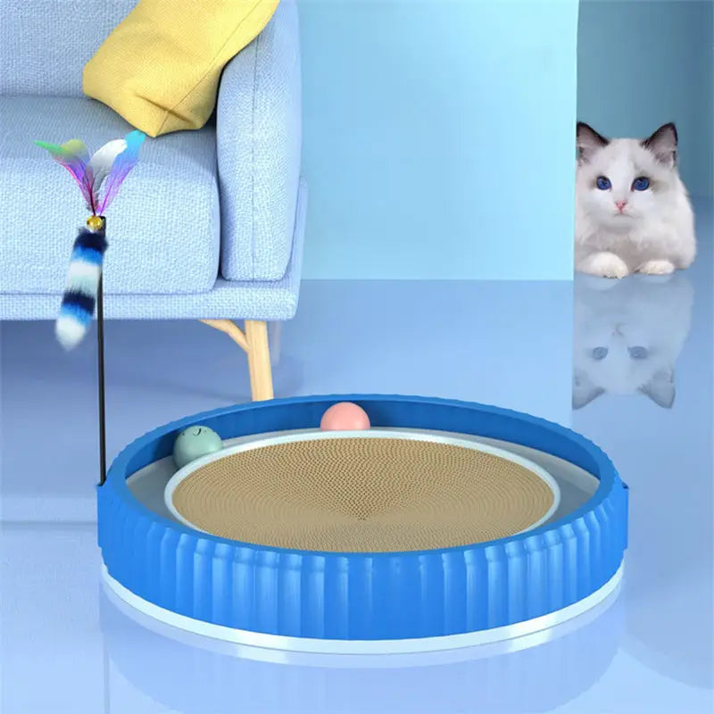 NEW Round Cat Scratching Board Wear-resistant Anti-scratch Claw Grinder Furniture Protector Pet Products Beyond Trends Hub
