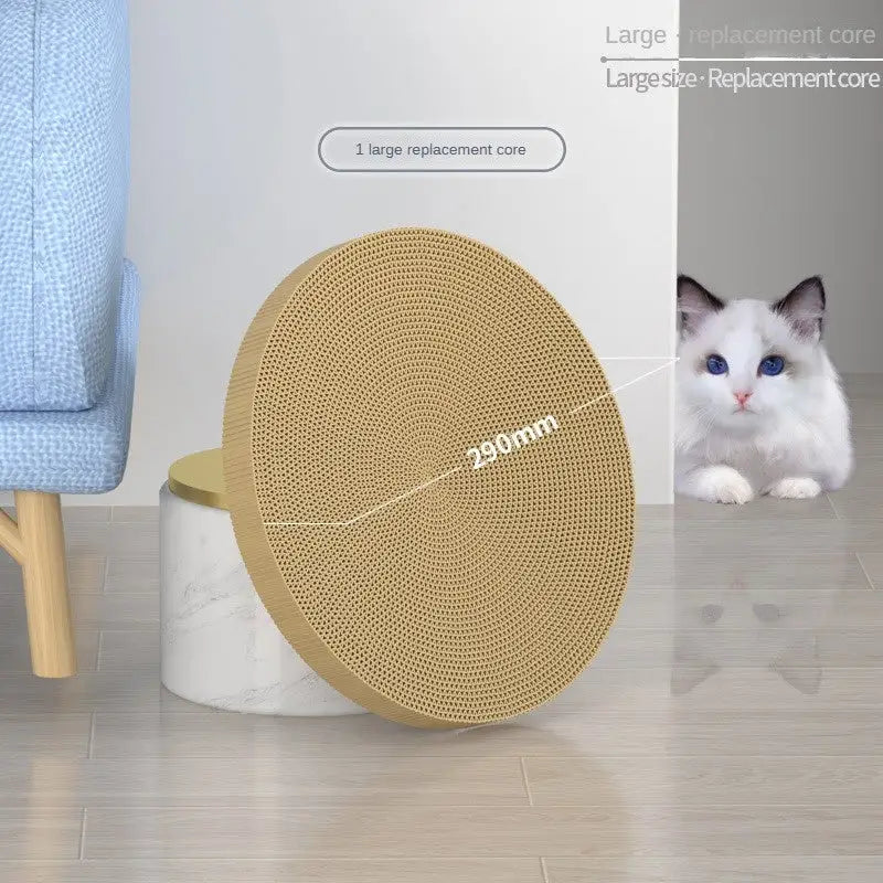NEW Round Cat Scratching Board Wear-resistant Anti-scratch Claw Grinder Furniture Protector Pet Products Beyond Trends Hub
