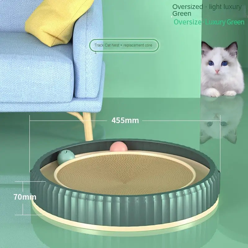 NEW Round Cat Scratching Board Wear-resistant Anti-scratch Claw Grinder Furniture Protector Pet Products Beyond Trends Hub
