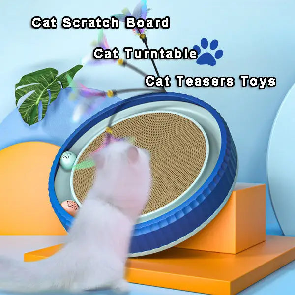 NEW Round Cat Scratching Board Wear-resistant Anti-scratch Claw Grinder Furniture Protector Pet Products Beyond Trends Hub