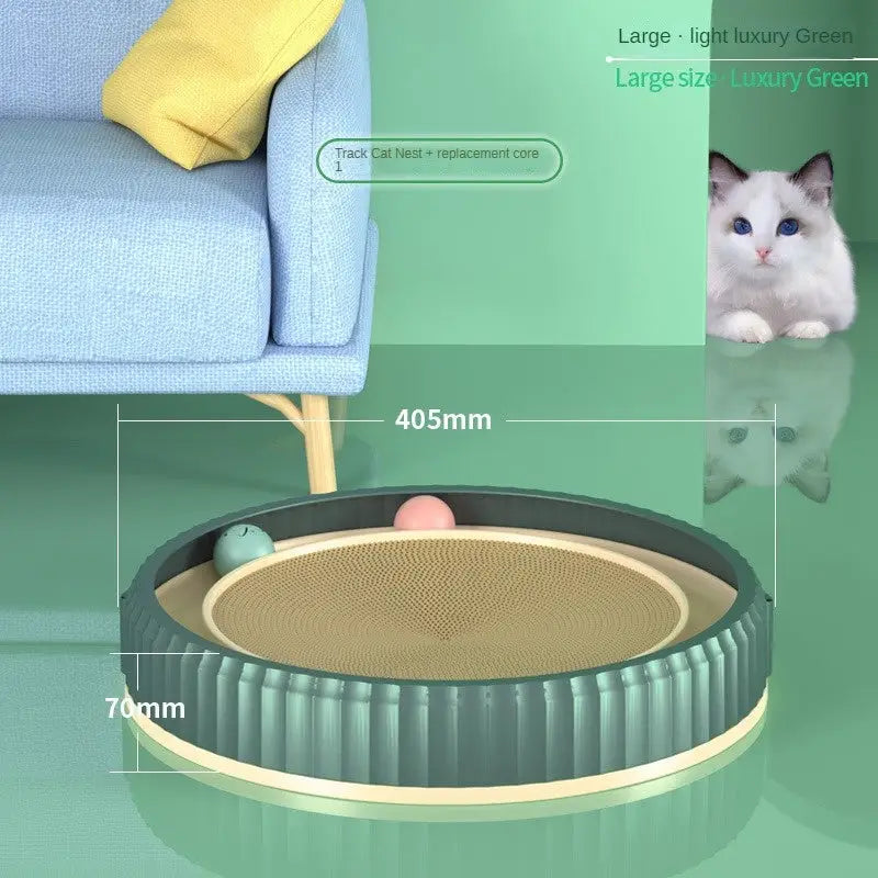 NEW Round Cat Scratching Board Wear-resistant Anti-scratch Claw Grinder Furniture Protector Pet Products Beyond Trends Hub