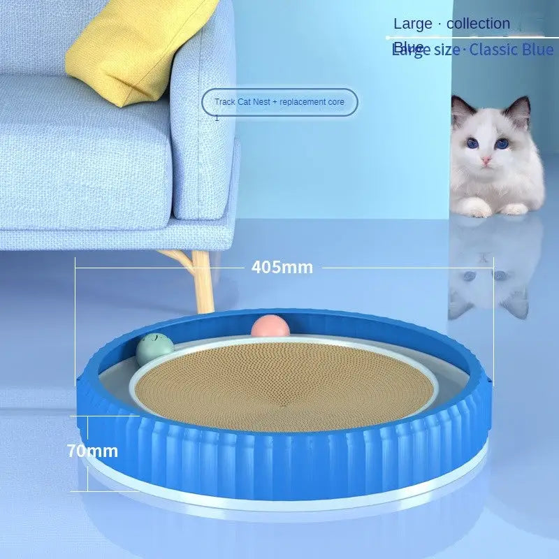 NEW Round Cat Scratching Board Wear-resistant Anti-scratch Claw Grinder Furniture Protector Pet Products Beyond Trends Hub