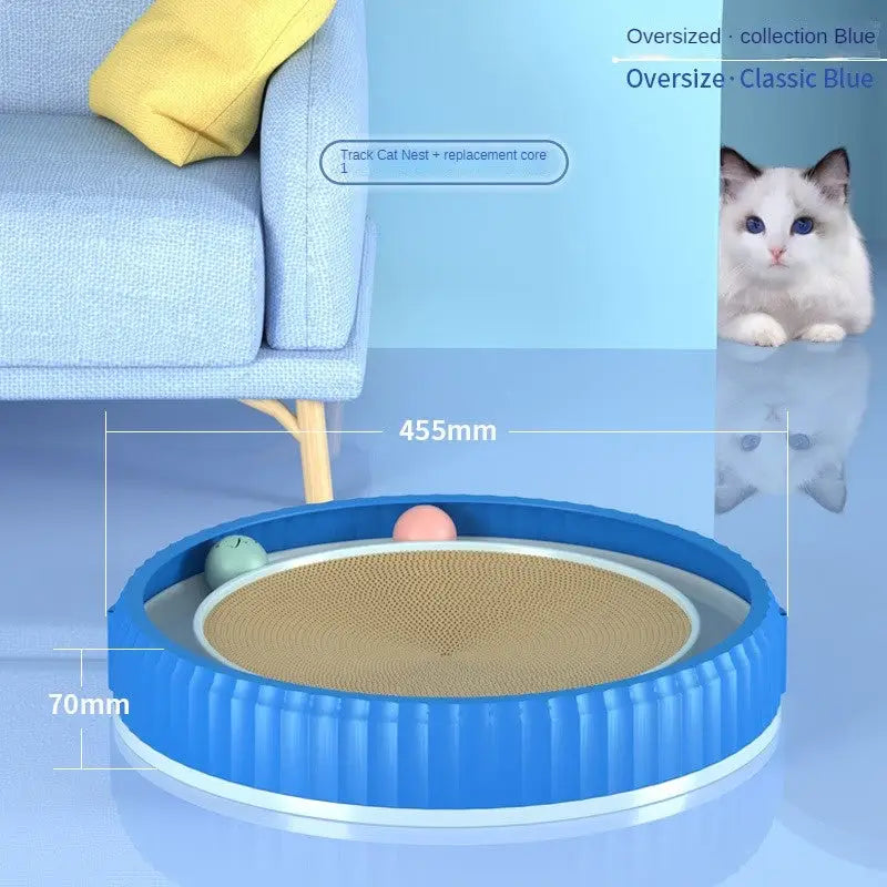 NEW Round Cat Scratching Board Wear-resistant Anti-scratch Claw Grinder Furniture Protector Pet Products Beyond Trends Hub