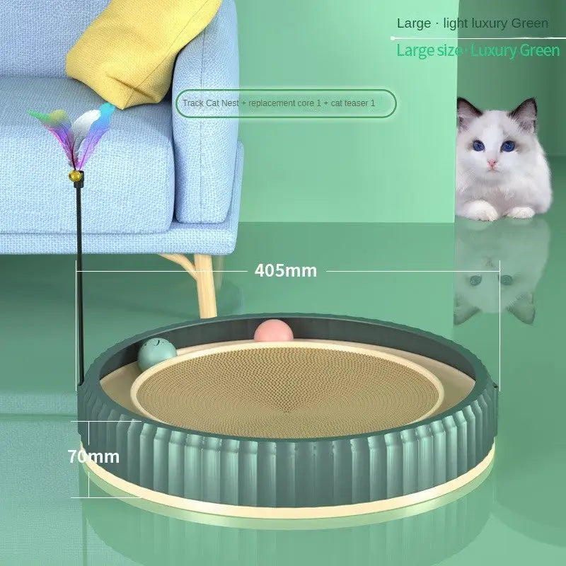 NEW Round Cat Scratching Board Wear-resistant Anti-scratch Claw Grinder Furniture Protector Pet Products Beyond Trends Hub