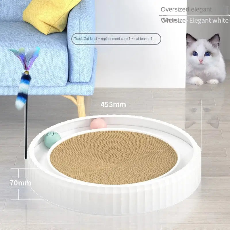 NEW Round Cat Scratching Board Wear-resistant Anti-scratch Claw Grinder Furniture Protector Pet Products Beyond Trends Hub