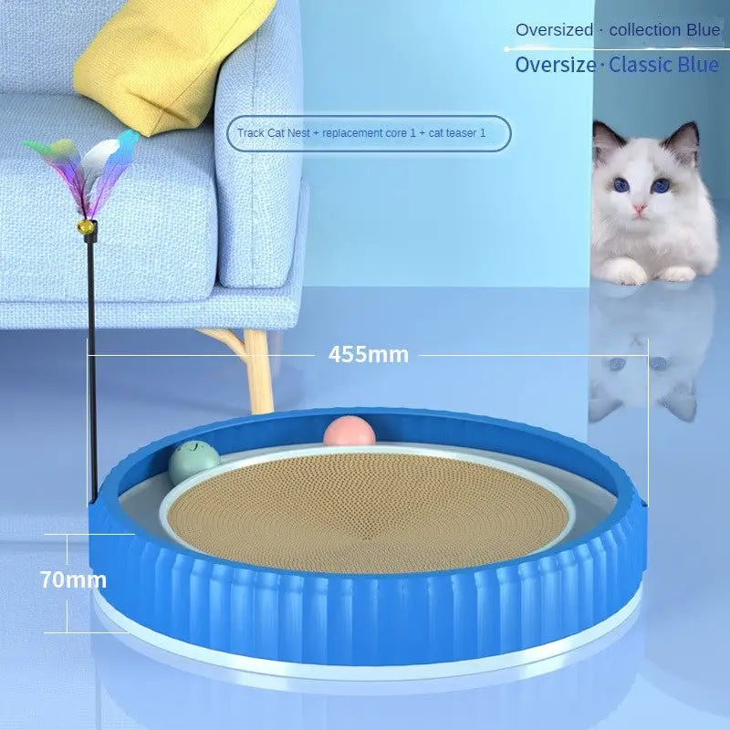 NEW Round Cat Scratching Board Wear-resistant Anti-scratch Claw Grinder Furniture Protector Pet Products Beyond Trends Hub