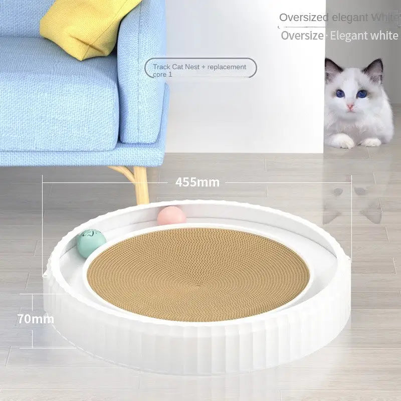 NEW Round Cat Scratching Board Wear-resistant Anti-scratch Claw Grinder Furniture Protector Pet Products Beyond Trends Hub