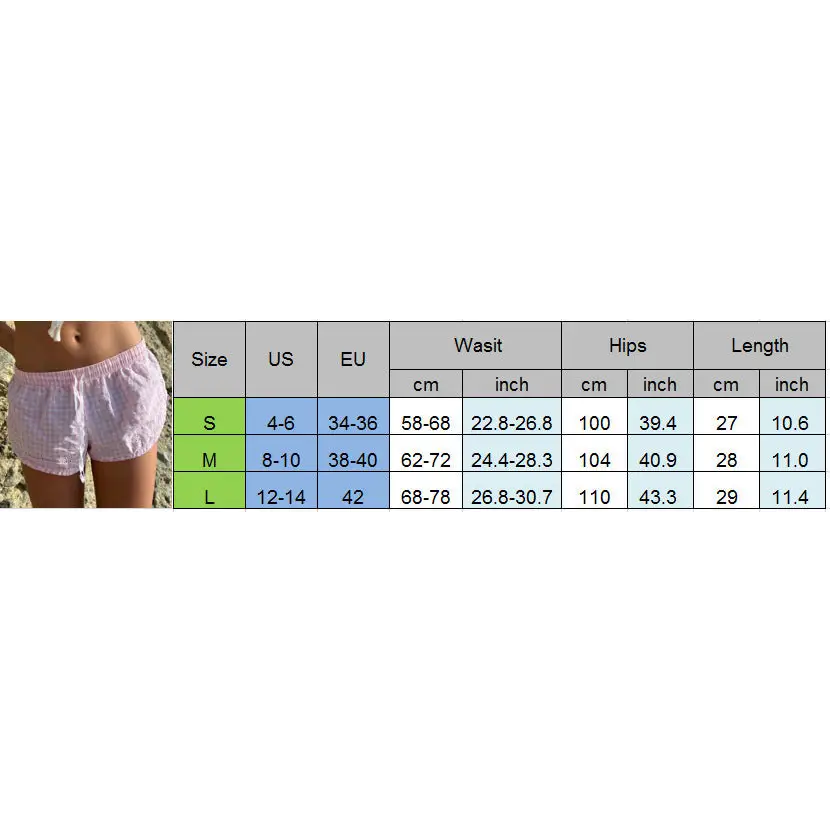 New Spring And Summer Leisure Women's Shorts Plaid Beyond Trends Hub