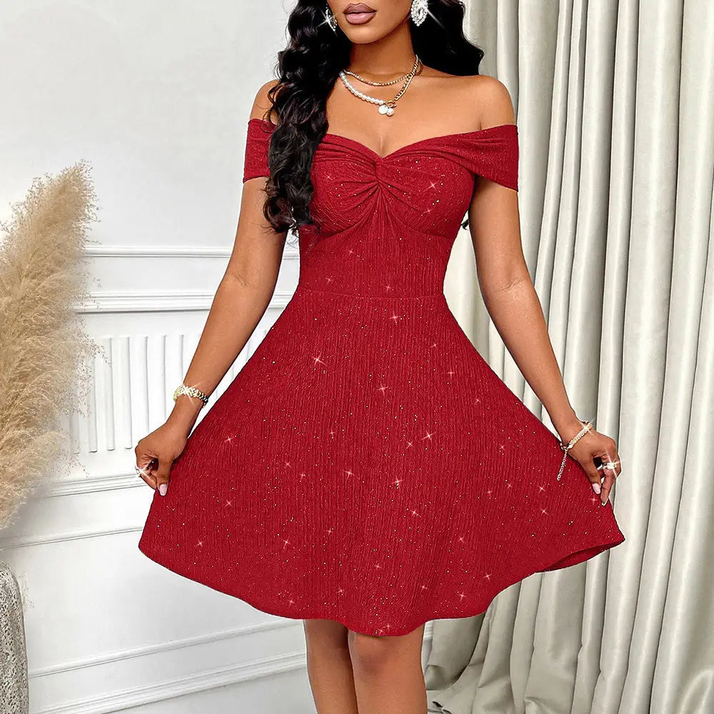 New Summer Dress Sexy Style Women - Red / S