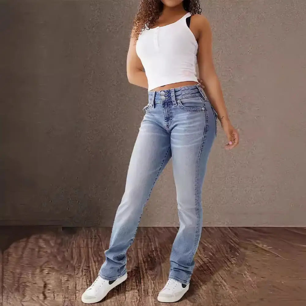 New Trendy Women's All-match High Waist Comfort Washed Slim Fit Denim Shorts Beyond Trends Hub