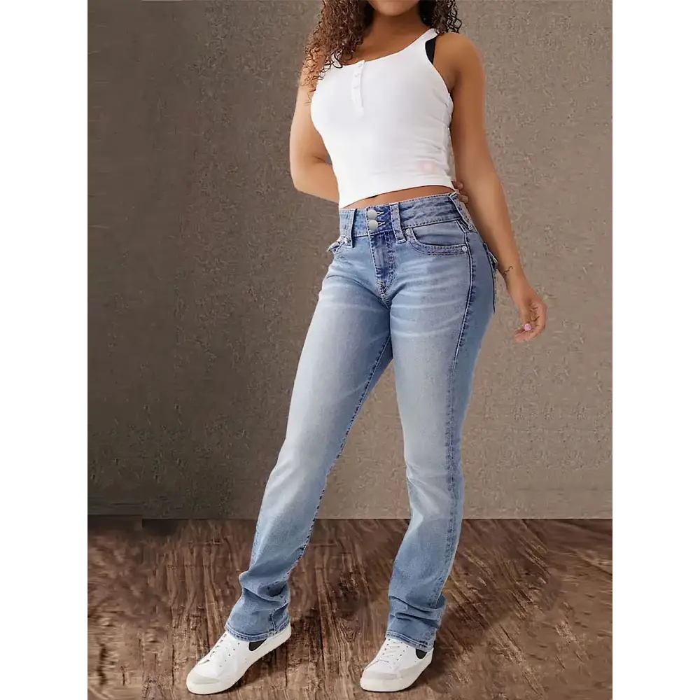 New Trendy Women's All-match High Waist Comfort Washed Slim Fit Denim Shorts Beyond Trends Hub