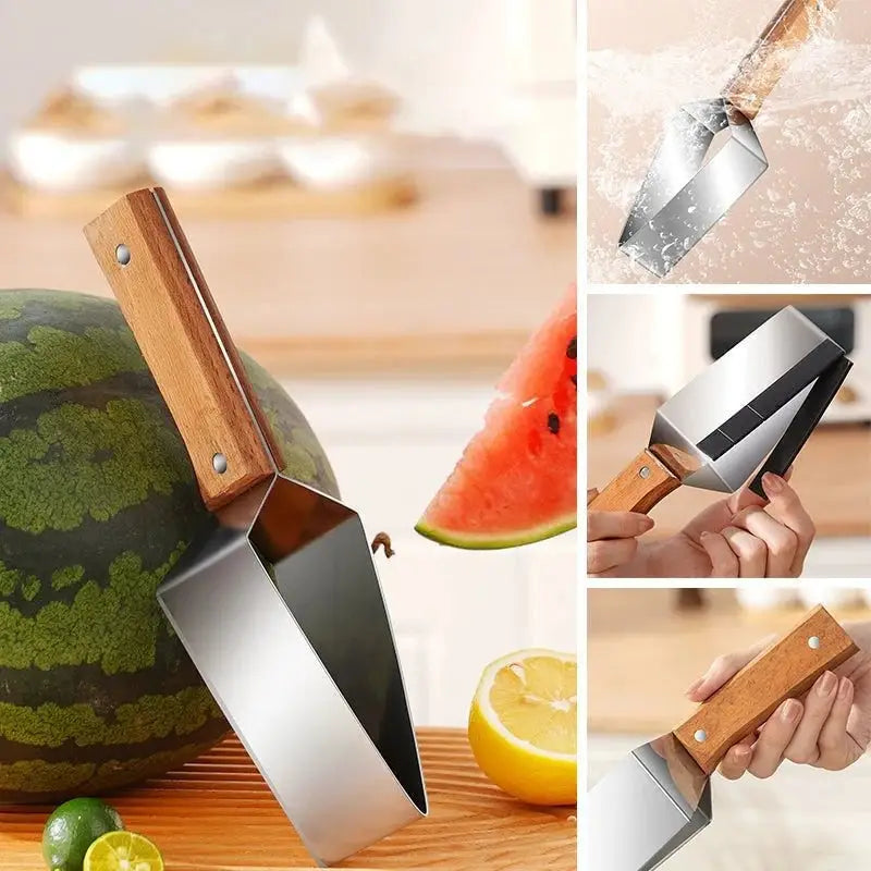 New Watermelon Splitter Watermelon Cutting Artifact 430 Stainless Steel Cutting Piece Splitter Household Melon Triangle Cutting Knife Fruit Knife Kitchen Gadgets Beyond Trends Hub