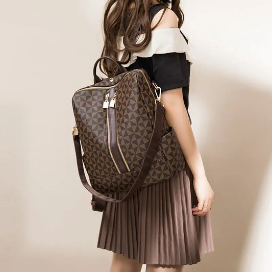 New Women’s Fashion Casual Anti-theft Pu Leather Backpack