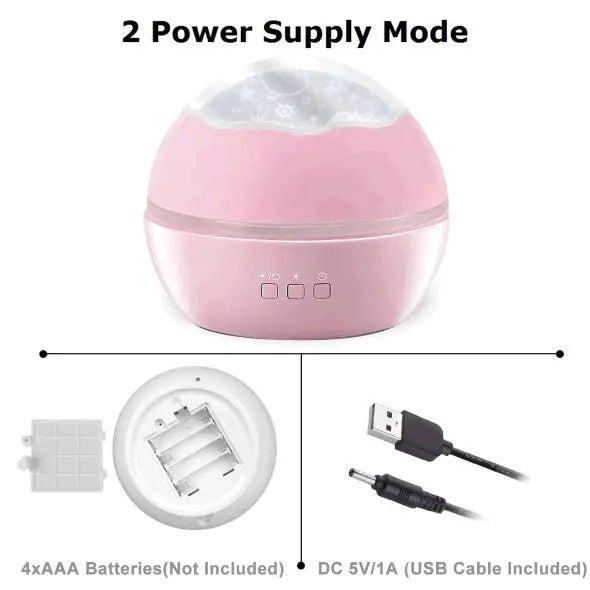 Night Light Projector For Kids 2 In 1 Ocean And Starry Projector 360 Rotating Baby Night Lights Lamp For Bedroom