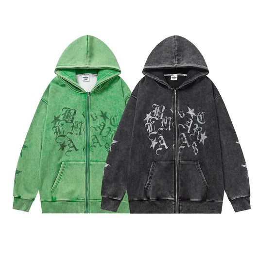 Old Washed Cardigan Hooded Sweater For Men And Women Beyond Trends Hub