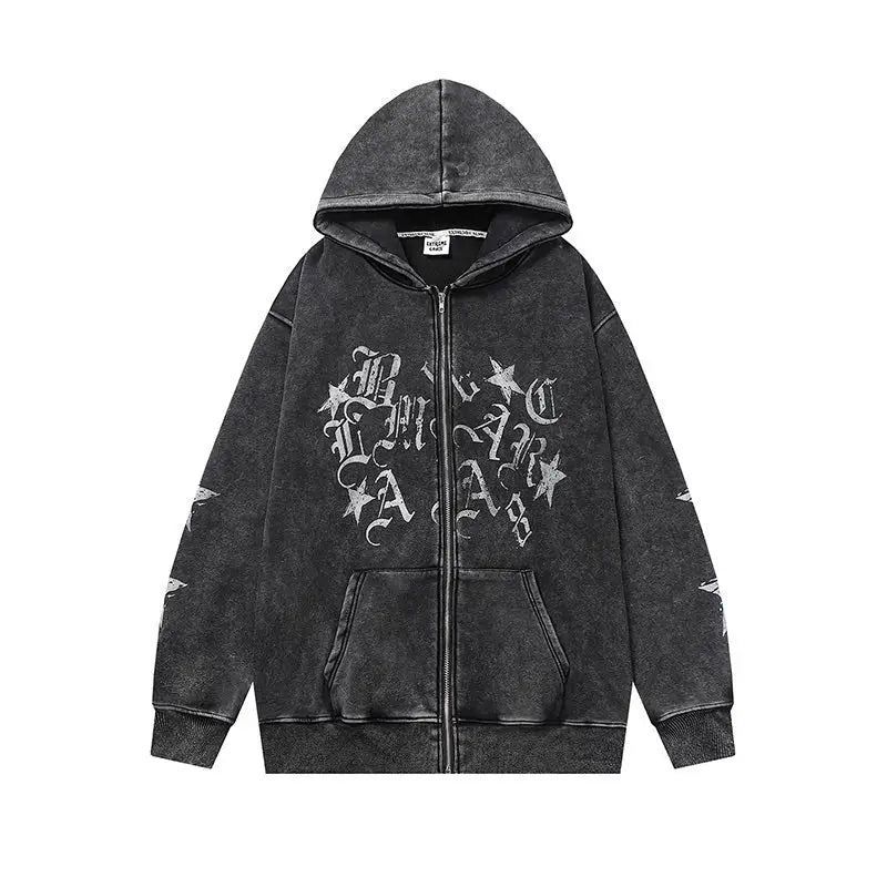 Old Washed Cardigan Hooded Sweater For Men And Women Beyond Trends Hub