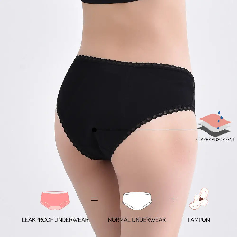 Organic Cotton Leak-proof Disposable Sanitary Napkin Four-layer Menstrual Pants