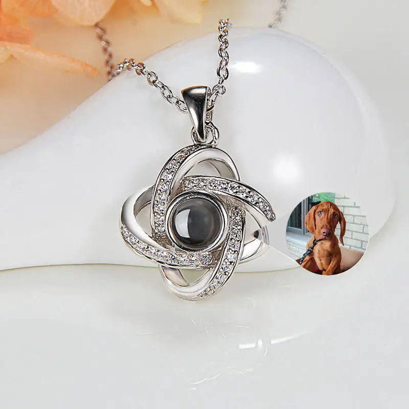 Original Projection Necklace Jewelry Gift with Hidden Love Words for Women Beyond Trends Hub