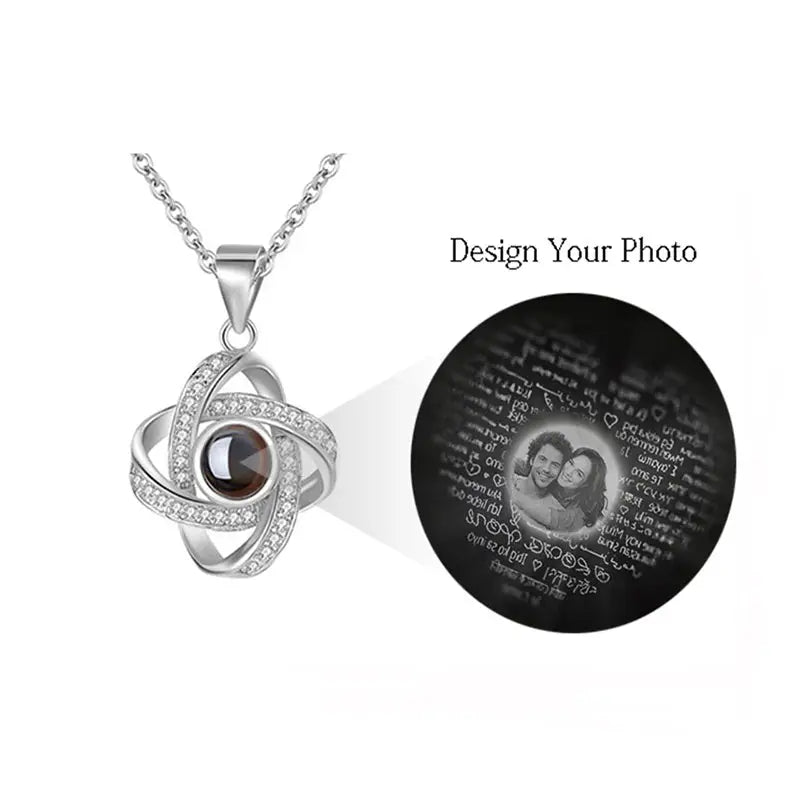 Original Projection Necklace Jewelry Gift with Hidden Love Words for Women Beyond Trends Hub