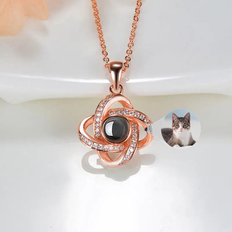 Original Projection Necklace Jewelry Gift with Hidden Love Words for Women Beyond Trends Hub