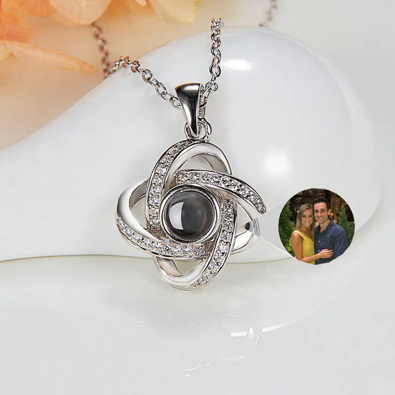 Original Projection Necklace Jewelry Gift with Hidden Love Words for Women Beyond Trends Hub