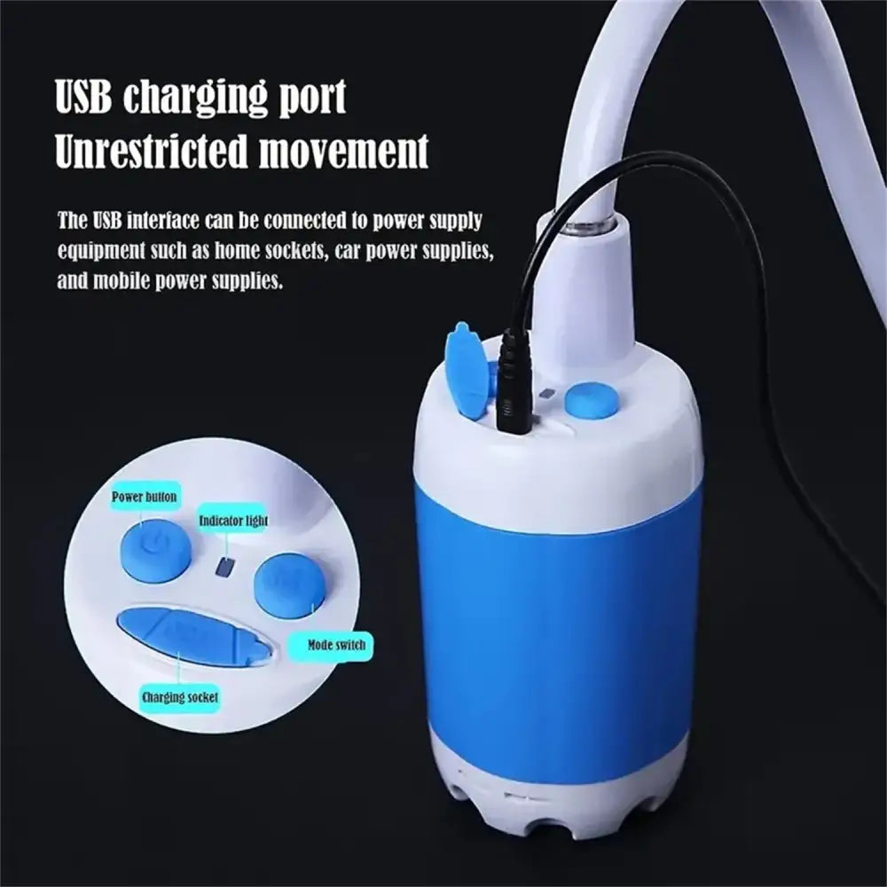 Outdoor Camping Shower Portable Electric Shower Gadgets Waterproof 5000mAh Rechargeable Battery Powered For Hiking Traveling Beyond Trends Hub