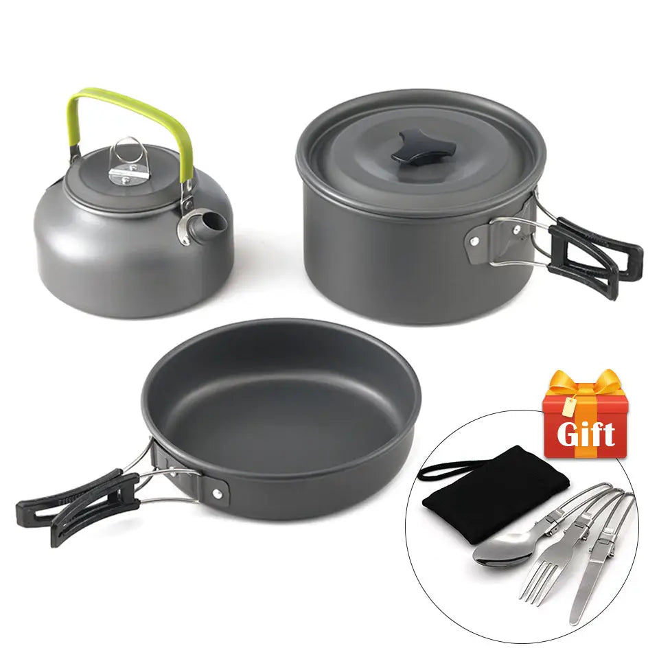 Outdoor cooker camping cooker portable - Black