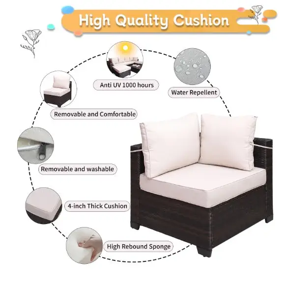 Outdoor Sofa Patio Furniture - 5