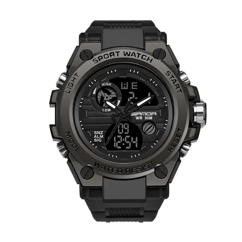 Outdoor Sports Dual Display Movement Multi-kinetic Energy Electronic Watch - Beyond Trends Hub 