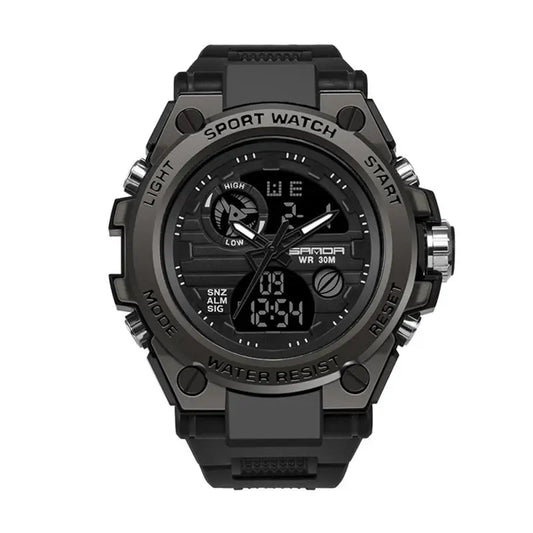Outdoor Sports Dual Display Movement Multi-kinetic Energy Electronic Watch - Beyond Trends Hub 