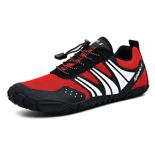 Outdoor Wading Shoes Quick-drying Shoes Beach Shoes Hiking Shoes Fishing Sports Shoes - Red / 35