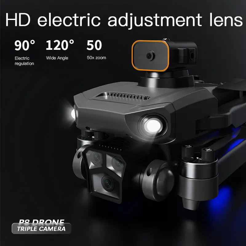 P8 Pro HD Aerial Photography Five Lens Obstacle Avoidance Drone Automatic Return GPS Quadcopter Remote Control Airplane GPS Positioning - Beyond Trends Hub 