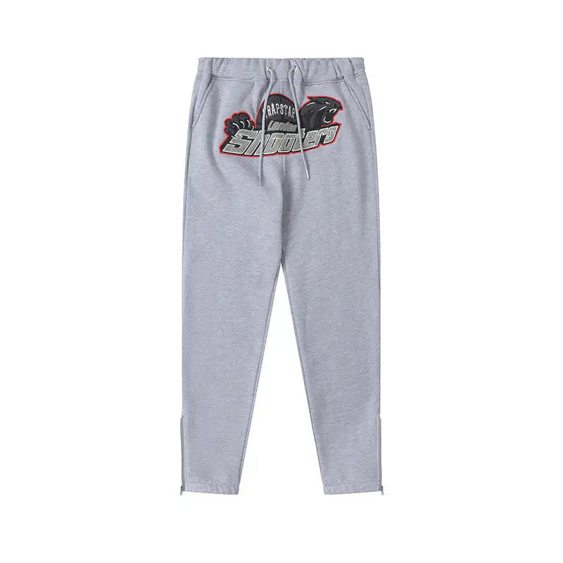 Padded Hooded Sweatshirt Zipper Pants Men And Women Sweatpants Set - Beyond Trends Hub 