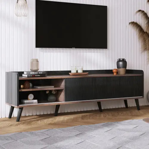 Particleboard TV Cabinet - Black - 5